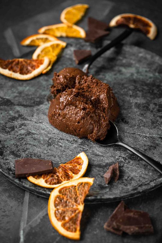 Mousse de Chocolate com Laranja