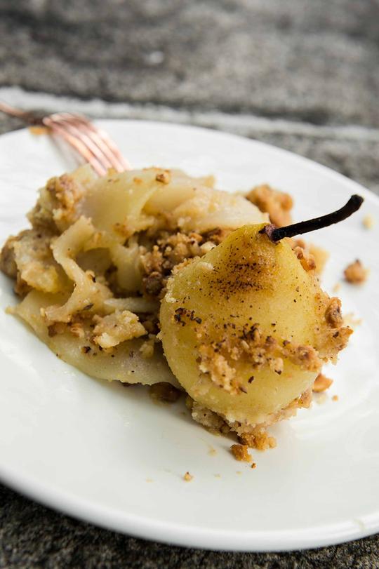 Crumble de pera